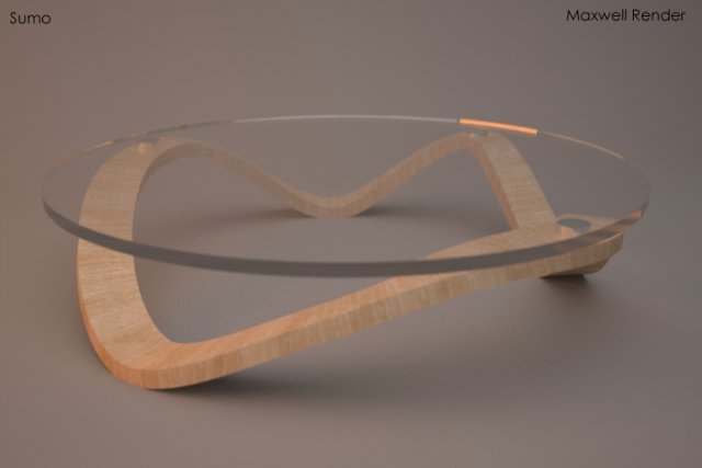 sumo coffee table 3D Model .c4d .max .obj .3ds .fbx .stl .blend 