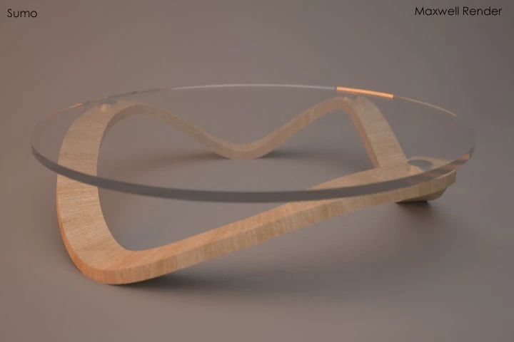 sumo coffee table 3D Model .c4d .max .obj .3ds .fbx .stl .blend 