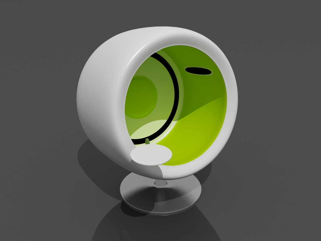 music chair 3D Model .c4d .max .obj .3ds .fbx .stl .blend