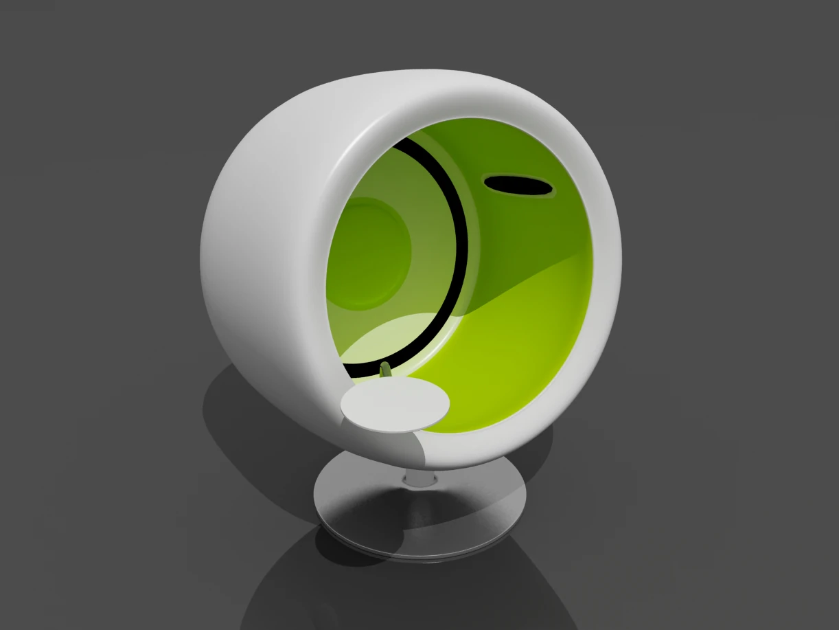 music chair 3D Model .c4d .max .obj .3ds .fbx .stl .blend 