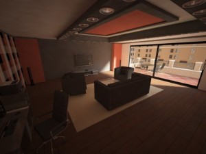 living room Model 3D