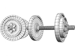 dumbbell weight Modello 3D