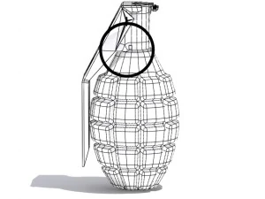 military grenade 3D Model