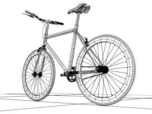 sepeda gunung 3d Model 3D