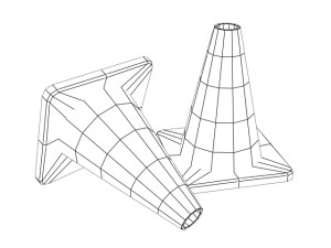 traffic cone Modello 3D