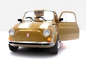 fiat 500 3D 模型