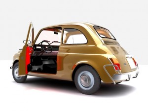fiat 500 3D 模型