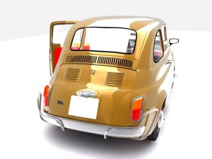 fiat 500 3D 模型