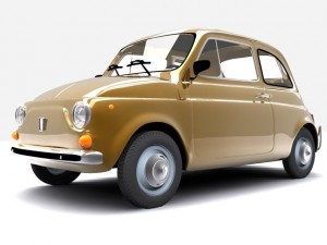 fiat 500 3D 模型
