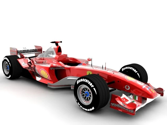 mobil balap f1 f2003 Model 3D .c4d .max .obj .3ds .fbx .stl .blend