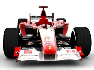 mobil balap f1 f2003 Model 3D