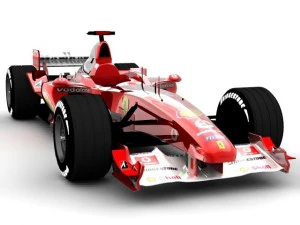 mobil balap f1 f2003 Model 3D