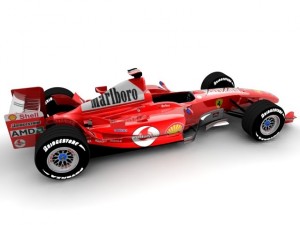 f1 race car f2003 3D 모델