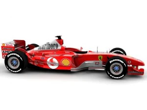 mobil balap f1 f2003 Model 3D