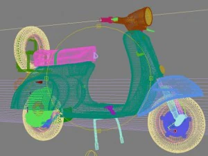 vespa 150 primavera Model 3D
