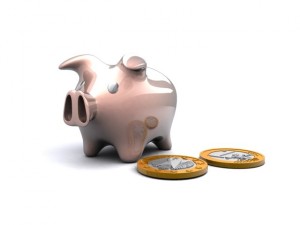 piggy bank  euro coins 3D Model