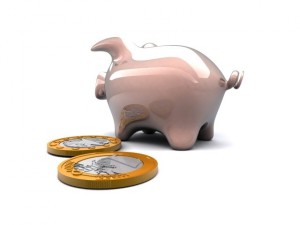 piggy bank  euro coins 3D Model