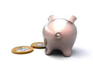 koin euro celengan Model 3D