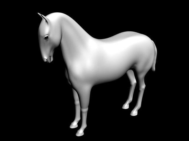 horse Modello 3D .c4d .max .obj .3ds .fbx .stl .blend 