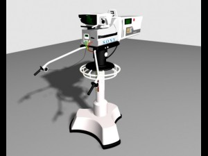 broadcast video camera 3D Model