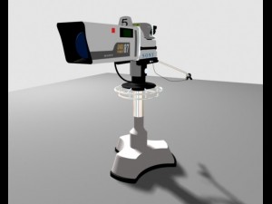 broadcast video camera 3D Model