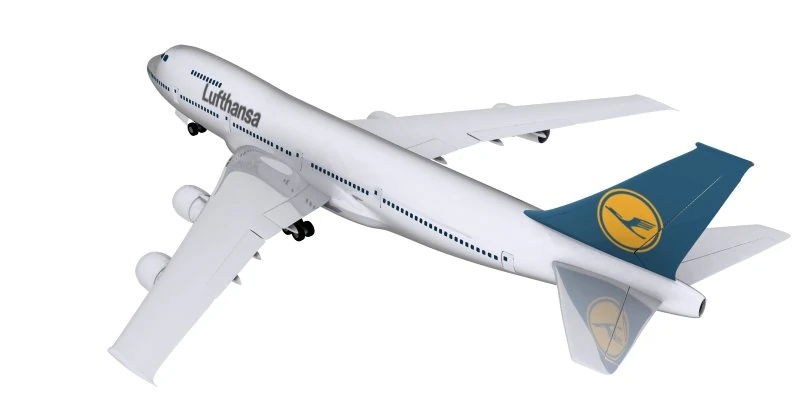 boeing lufthansa 3D Model .c4d .max .obj .3ds .fbx .stl .blend