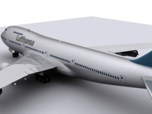 boeing lufthansa Modelo 3D