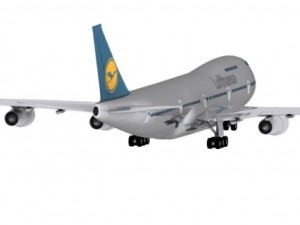 boeing lufthansa Modelo 3D
