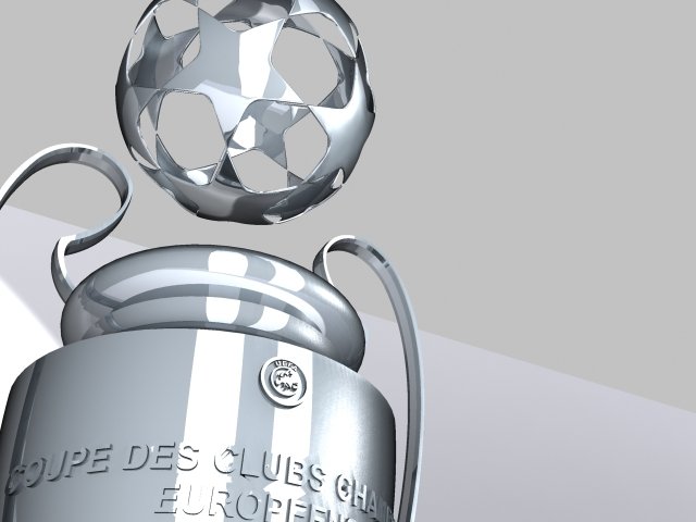 championship league cup 3D Model .c4d .max .obj .3ds .fbx .stl .blend 