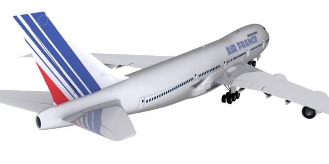 boeing air france Modelo 3D .c4d .max .obj .3ds .fbx .stl .blend 