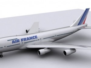 boeing air france Modelo 3D