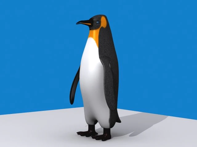 penguin emperor 3D Model .c4d .max .obj .3ds .fbx .stl .blend 
