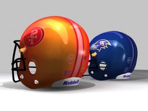 helmet football Modello 3D