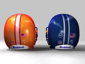 helmet football Modello 3D