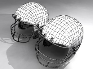 helmet football Modello 3D