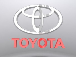 toyota logo 3d Model 3D
