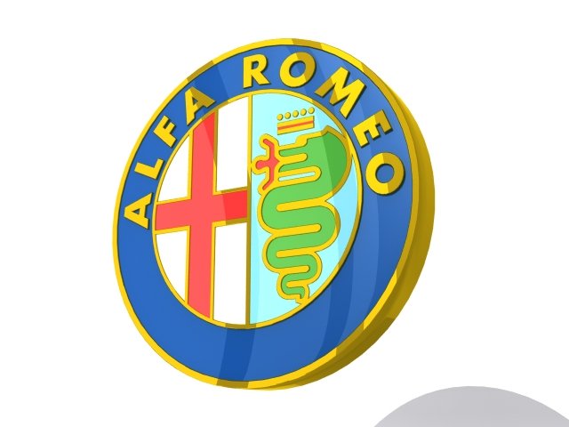 logo alfa romeo 3d Modelo 3D .c4d .max .obj .3ds .fbx .stl .blend 
