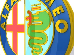 logo alfa romeo 3d Modelo 3D
