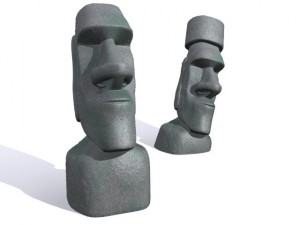 3d models easter island moai 3d Model 3D
