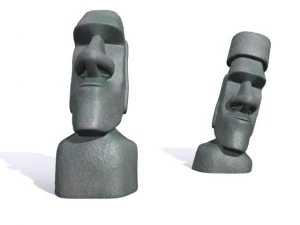 model 3d pulau paskah moai 3d Model 3D