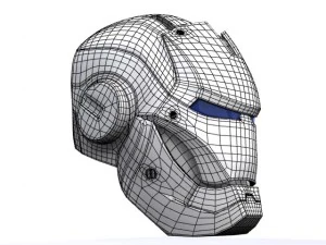 helm iron man 3d Model 3D