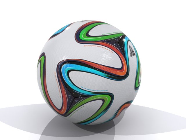 Brazuca bola de futebol réplica na grama — Fotografia de Stock