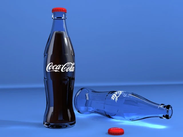 coca cola bottle 3D Model .c4d .max .obj .3ds .fbx .stl .blend 