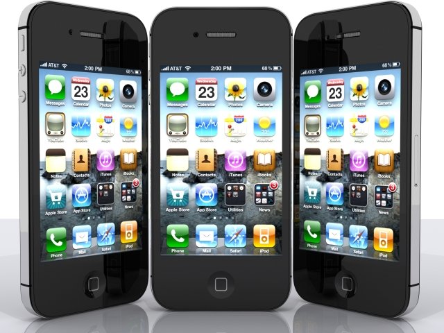 iphone 4s Model 3D .c4d .max .obj .3ds .fbx .stl .blend 