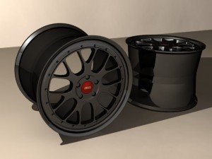 car rims 3d 3D Модель
