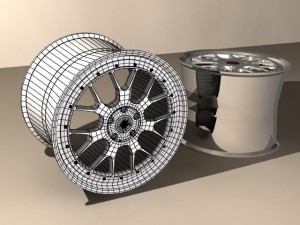 car rims 3d 3D Модель