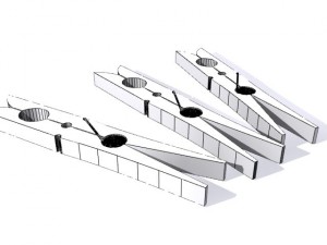 clothespin 3d 3D Model