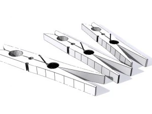 clothespin 3d 3D Model