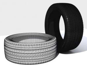 tyre 3d rubber 3D Model