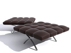 3d leather stool Modelo 3D